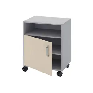 Bedside table TP 1.02 on rollers (chipboard color: gray with vanilla) TM Alumix TMK