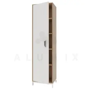 Wardrobe for clothes SHDB 1.01 (Chipboard color: Beech with white) TM Alumix TMK