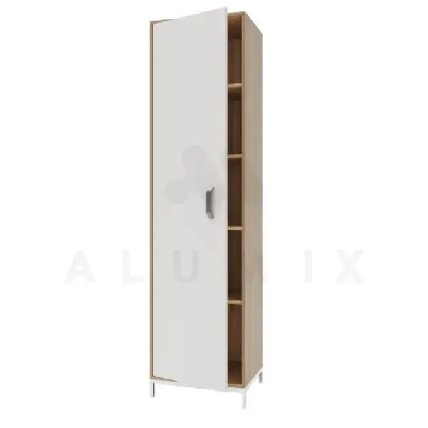 Wardrobe for clothes SHDB 1.01 (Chipboard color: Beech with white) TM Alumix TMK