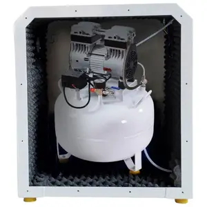 Компресор стоматологічний безмасляний Granum-100 в звукоізолюючій шафі купити