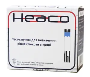 Test strips for glucose meter Heaco Safe AQ Voice (25 pcs.)