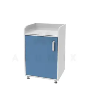 Bedside table TP 1.05 on legs (chipboard color: blue with white) TM Alumix TMK