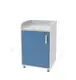 Bedside table TP 1.05 on legs (chipboard color: blue with white) TM Alumix TMK