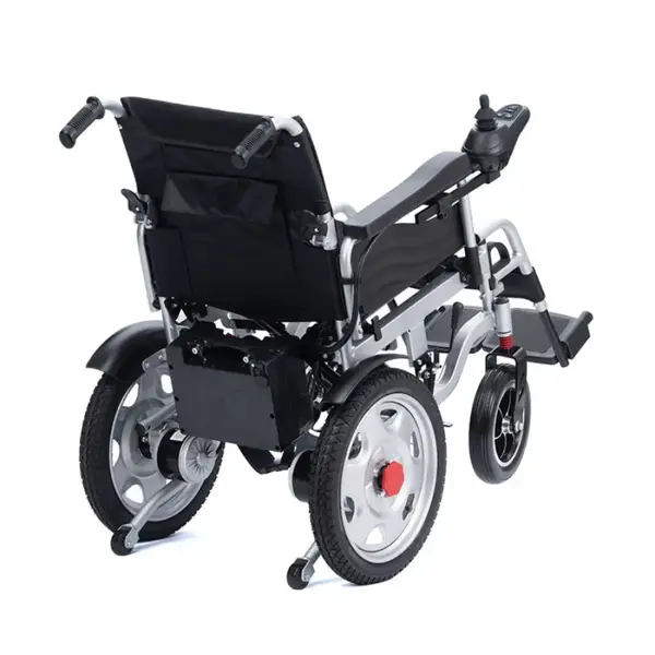 Folding wheelchair with electric drive JT-098