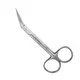 Iris scissors 11.5 cm - sharp/sharp, horizontally bent at an angle, J-22-214