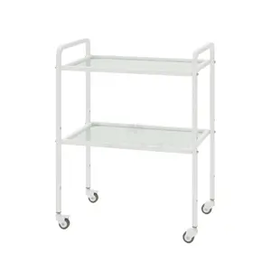 Tool table ST-I 1.02 on rollers (shelves: glass), TM Alumix TMK
