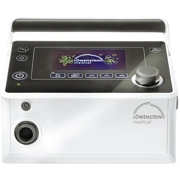 Stationary ventilator prismaVENT 40 with battery and humidifier prismaAQUA (Basic equipment)