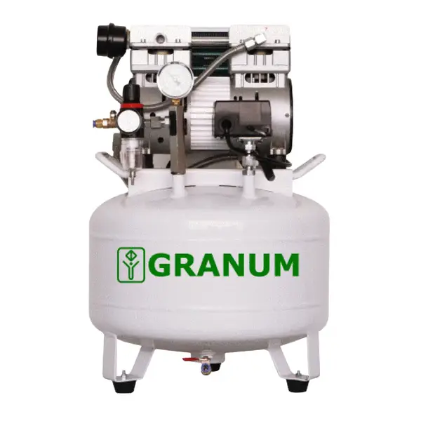 Компресор стоматологічний безмасляний Granum-100 з осушувачем купити
